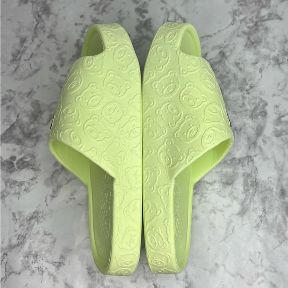 Teddy Bear Cartoon Cloud Pillow Foam Light Slip On House Slide Sandal Shoes NWOT - Picture 4 of 8